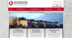 Desktop Screenshot of harborreadymix.com